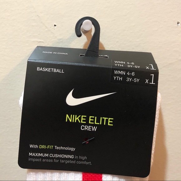 Nike Elite Basketball Socks, Crew, 1 Pair, Various Sizes - Picture 3 of 16